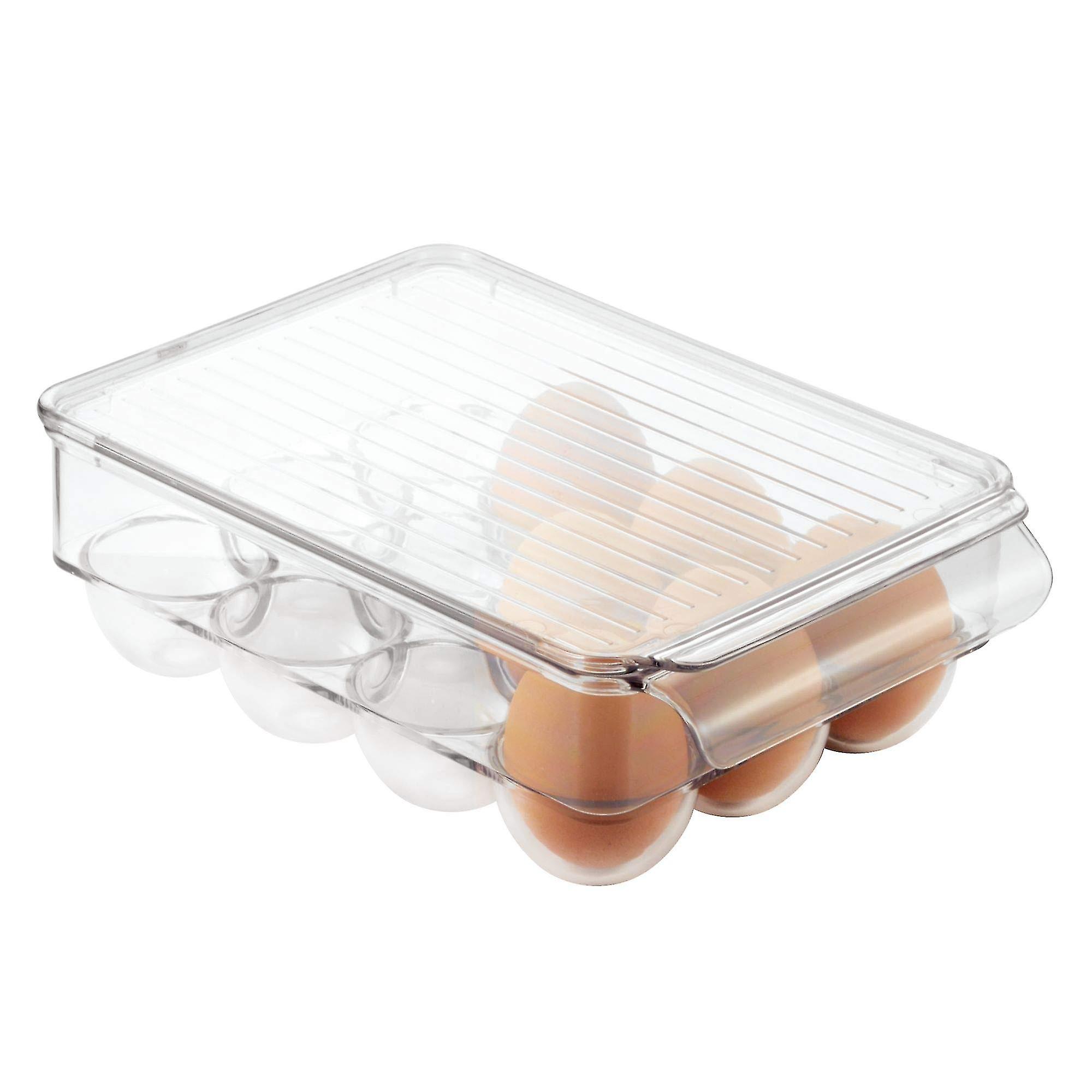 1 Pcs Small Transparent Egg Preservation Box Fridge Egg Holderclear