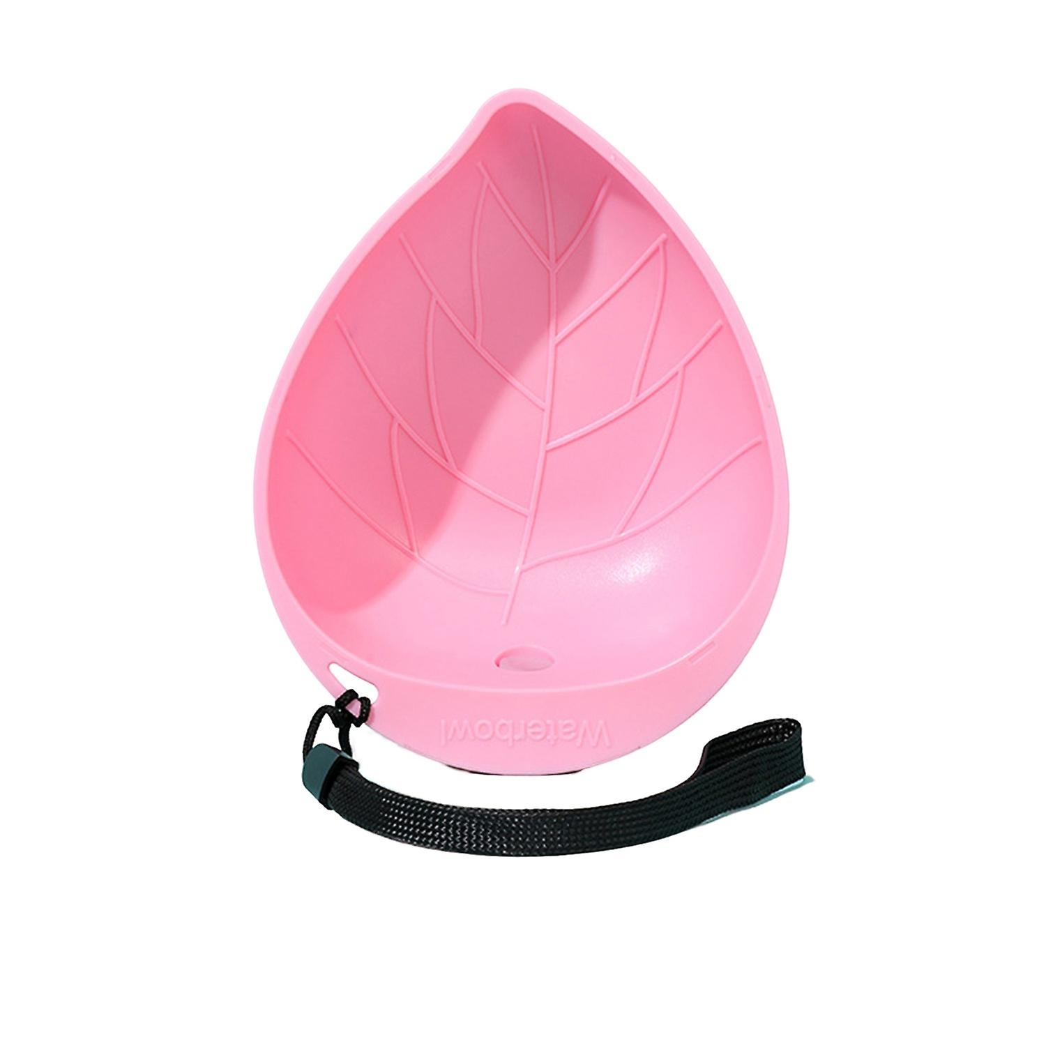 ZHOUBA Leak-proof Manual Pet Drinking Bowl with Lanyard Shell Shape Pet Practical Travel Kettle
