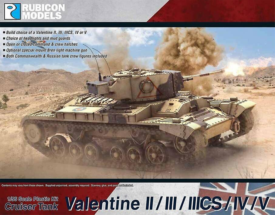 Rubicon RU-280097 Valentine II/III/IIIcs/IV/V - 1:56 scale tank model kit Historical Scale model