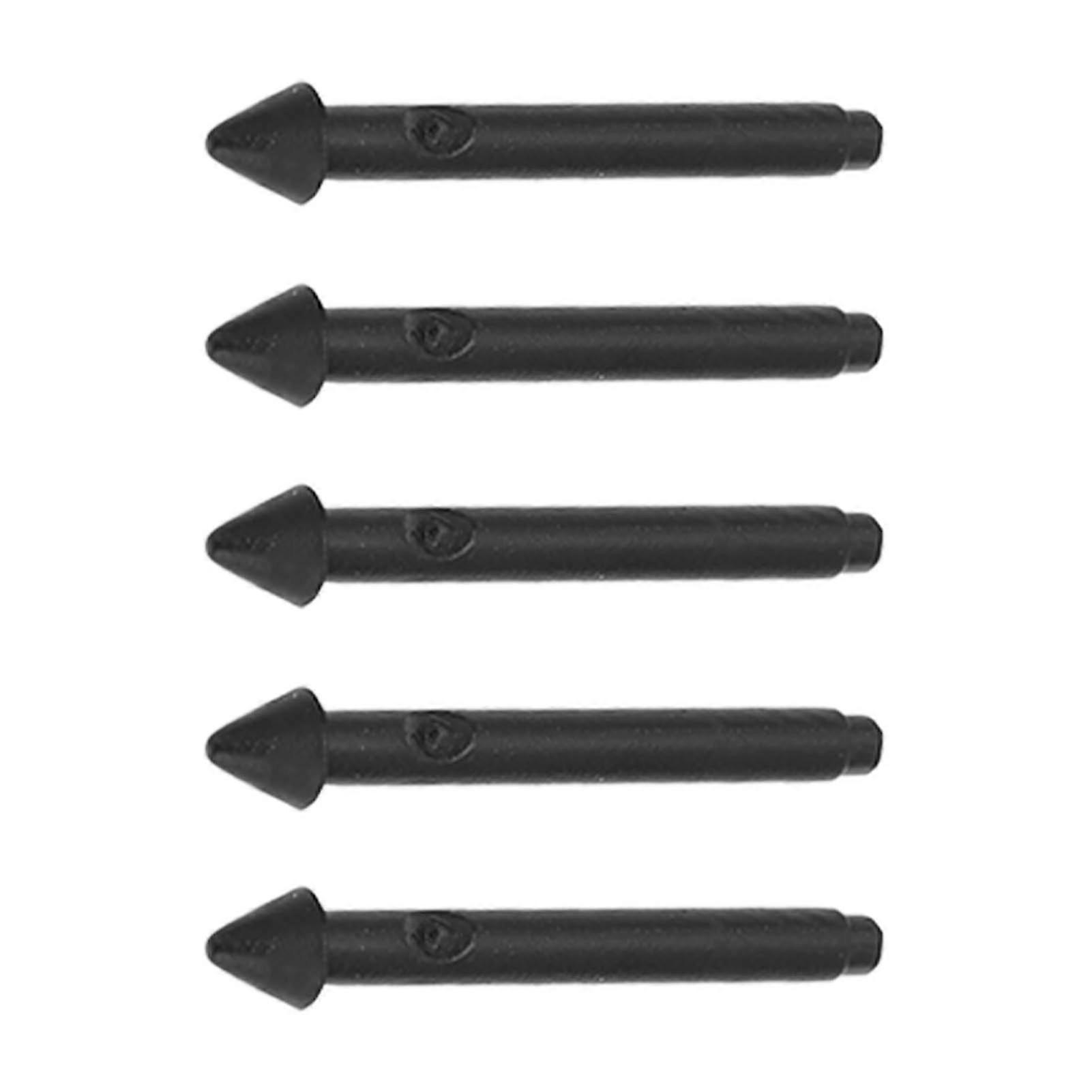5Pcs Pro Tablet Stylus Pen Tips Black 2H Sensitive Accurate Fine Glossy Tip Tablet Replacement Tips for Pro 7 6 5 4 Book