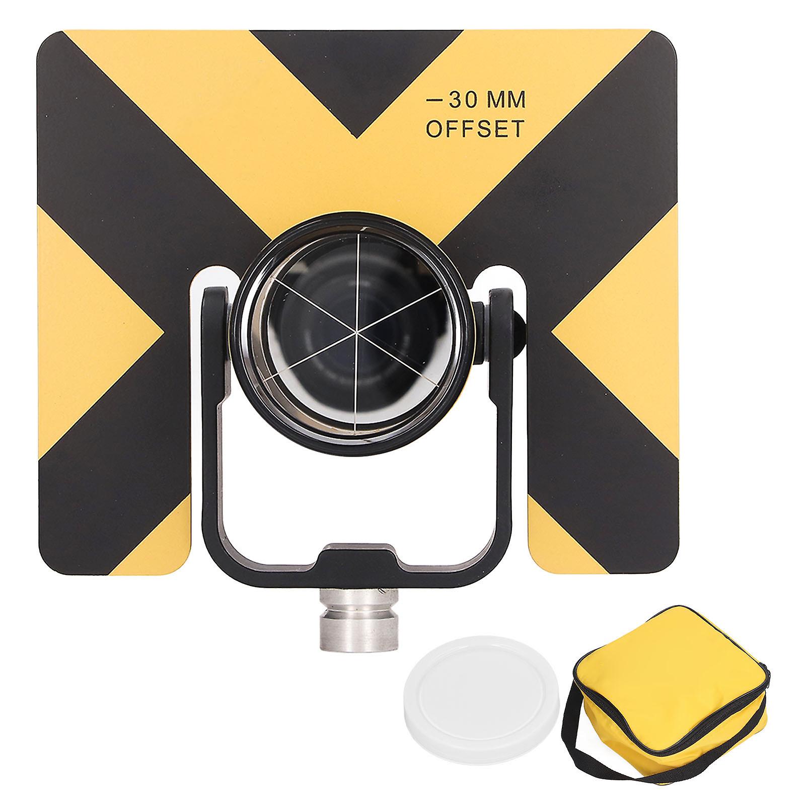 Telituny Single Tilt Prism 64 Red Membrane Land Surveying Total Station Accessory with Board