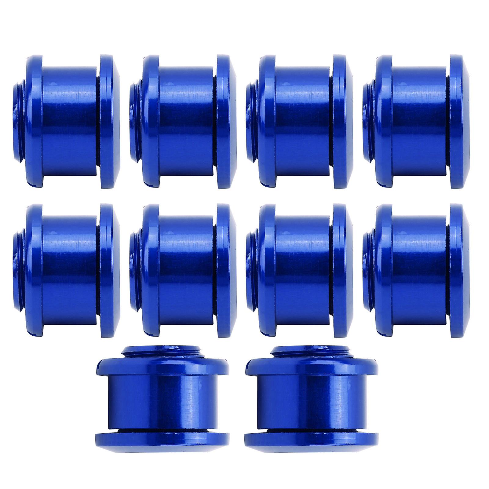 10Pcs 4.9MM Bicycle Chainring Bolts Mountain Bike Bicycle Single Speed Aluminum Alloy Single Chainwheel ScrewsBlue