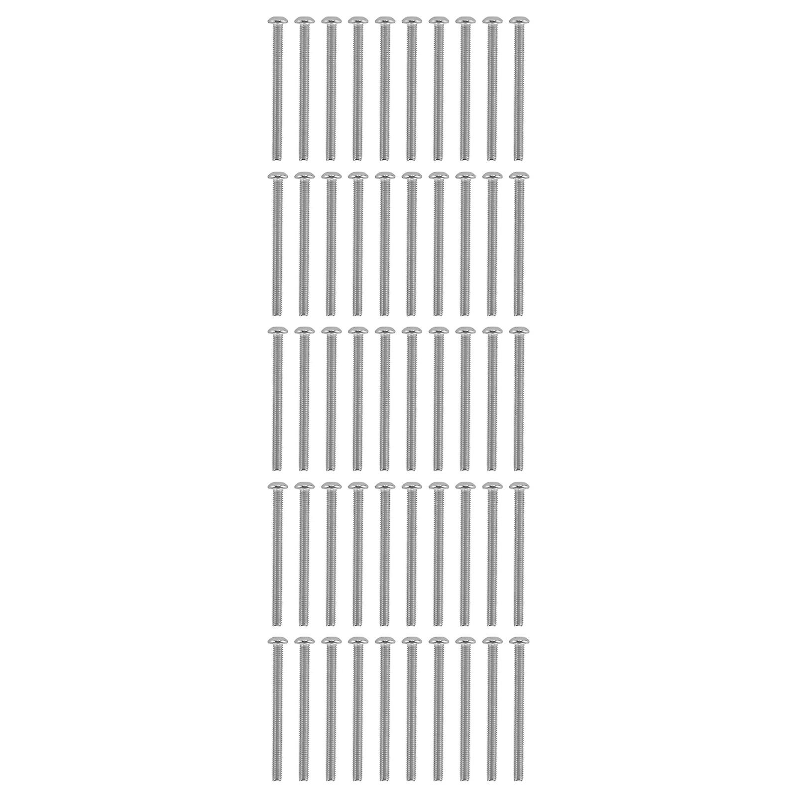 50Pcs Button Head Socket Caps Screws Galvanized Steel M4 for Classified Instruments Electronics2802-0004-0050