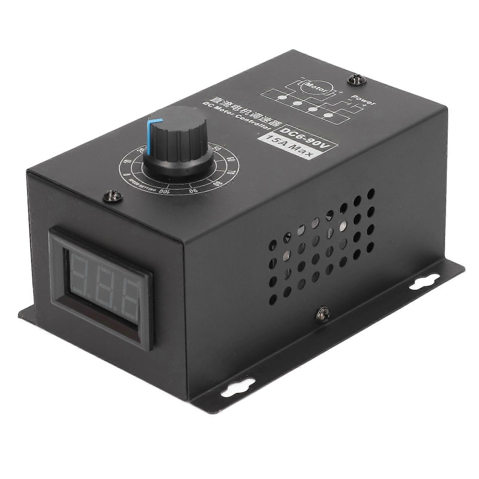 Risegun DC Motor Governor DC Motor Speed Controller Governor, Universal Forward and Reverse Rotation PWM Module 15A