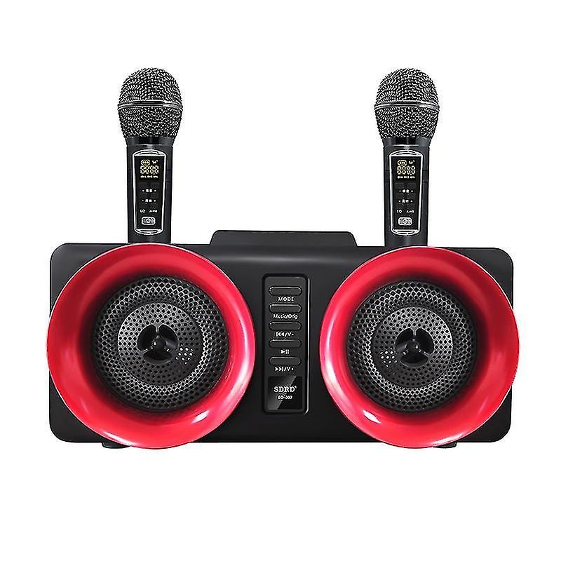 Karaoke machine with 2 wireless microphones, suitable for family gatherings, conferences, weddings,
