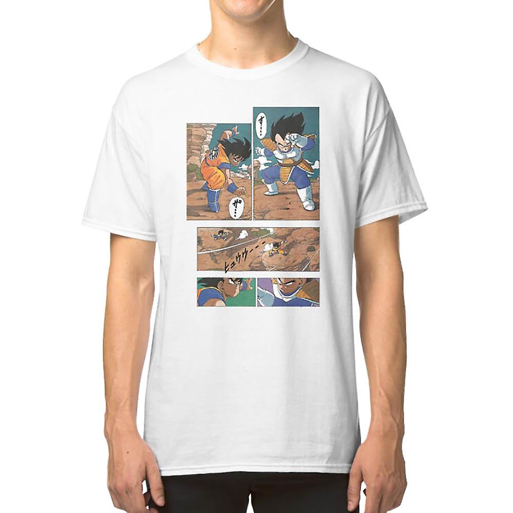 Goku vs Vegeta Manga Page Tričko