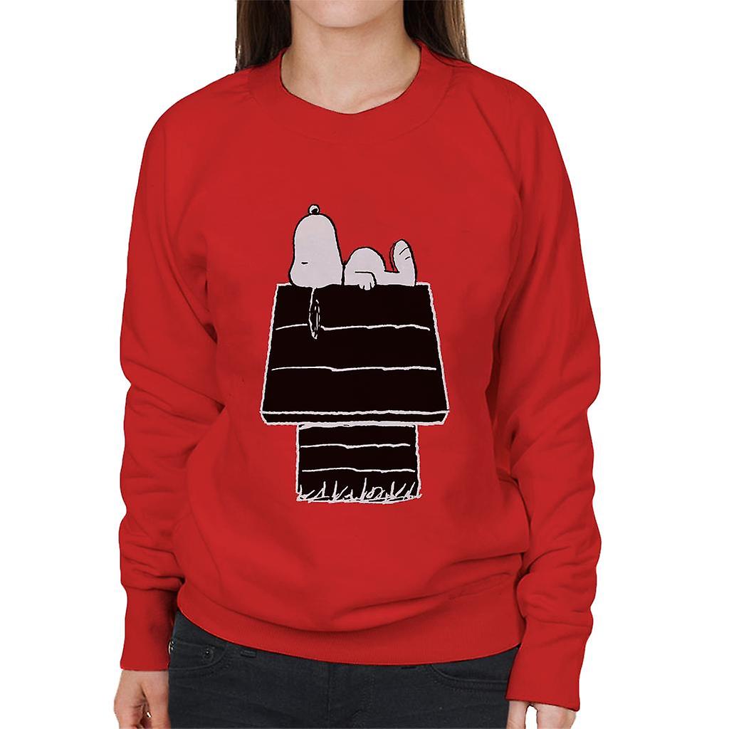 Peanuts Snoopy Black And White Kennel Women's Sweatshirt