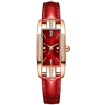 Rechteckiges Zifferblatt Damen Quarzuhr Quarzwerk Elegante Uhr für ideales Valentinstagsgeschenk