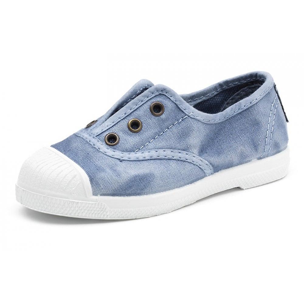 Kids Natural World Canvas Shoe In Celeste