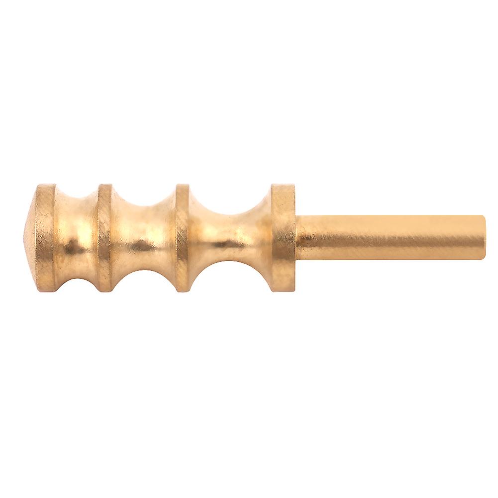 Brass Leathercraft Sealing Iron – Arc Edge Decorating Tool for DIY Projects