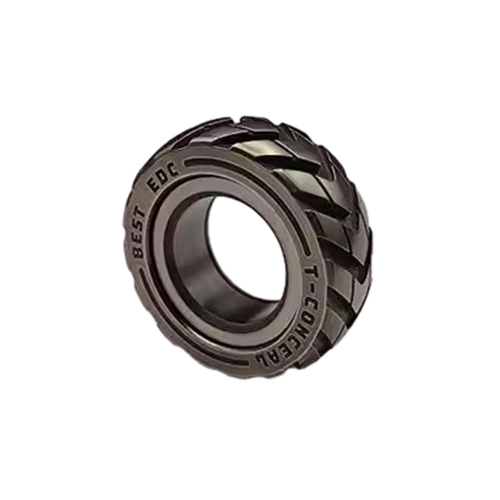 デュアルファンクションステンレススチールオートバイタイヤフィジェットリングアンチストレスリリーフ玩具-SDR