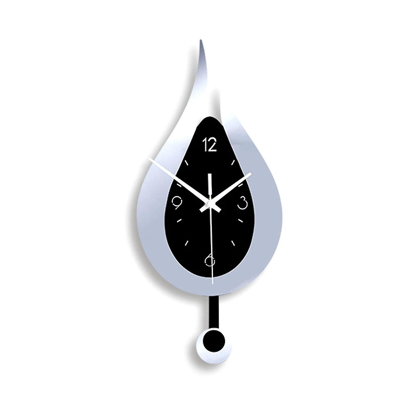 Guangzhou Yunlong Trading Co. Modern Water Dropping Design Wall Clock Creative Acyrlic Pendulum Cloc