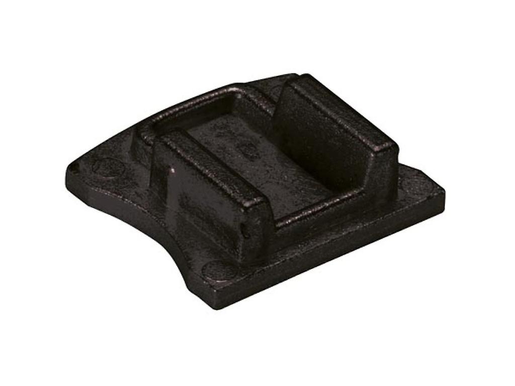 Aluminum Headboard for Sl15 LED Profile without Cable Hole - Black