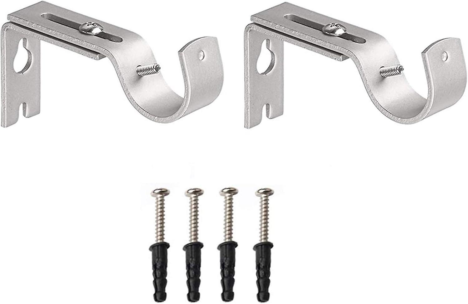 A batch of 2 solid metal curtain wall rod adjustable wall brackets - curtain wall universal bracket