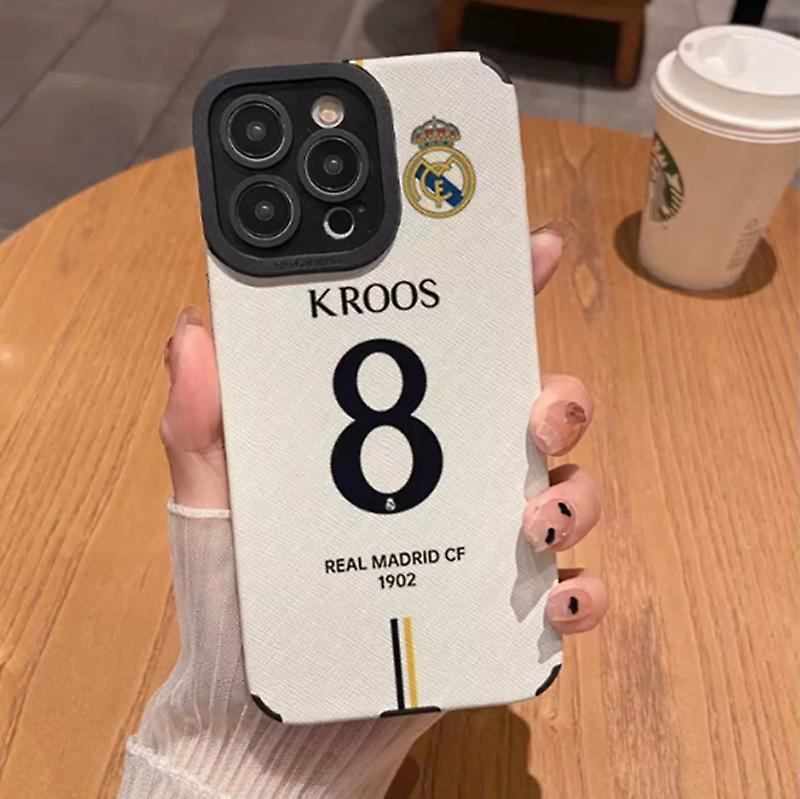 phone Case Non-Slip Shock Absorption Football Club Real Madrid Bellingham Cr7 for Iphone 11 12 13 14