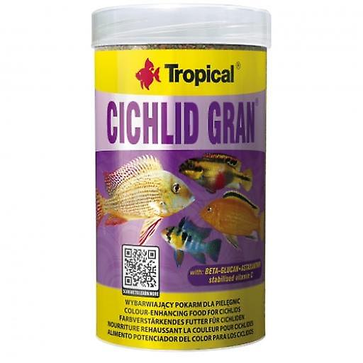 Tropical Cichlid Granules Color 1000 Ml (Fish , Food , Warm Water)