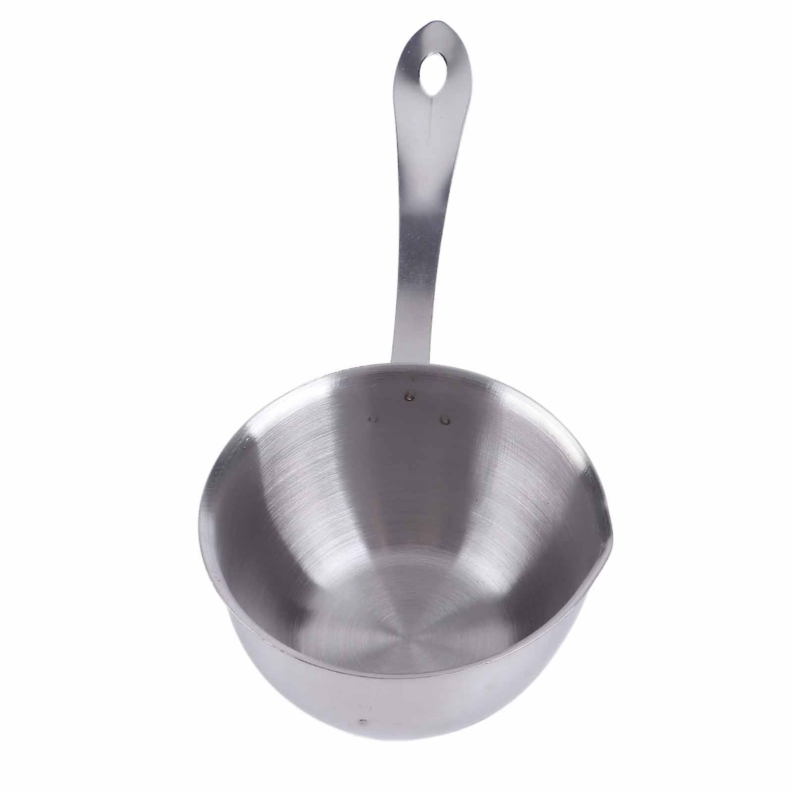 Milk Pot Butter Warmer Stainless Steel Tea Coffee Boiling Pot Mini Saucepan with Double Pouring Nonstick Saucepan Butter Warmer Pot Coffee Warmer Kitc