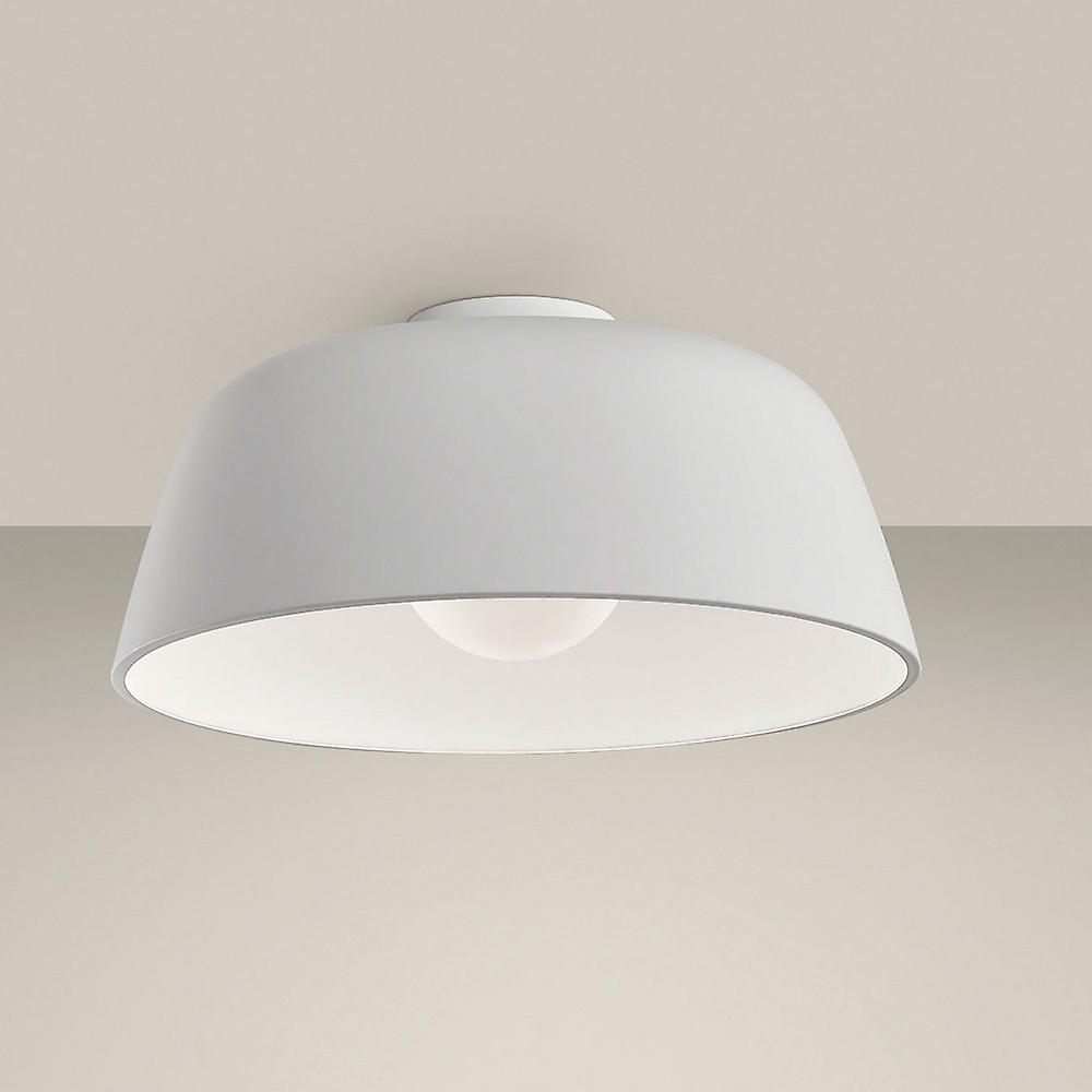 Miso 433Mm Cylindrical Semi Flush Light Large White E27