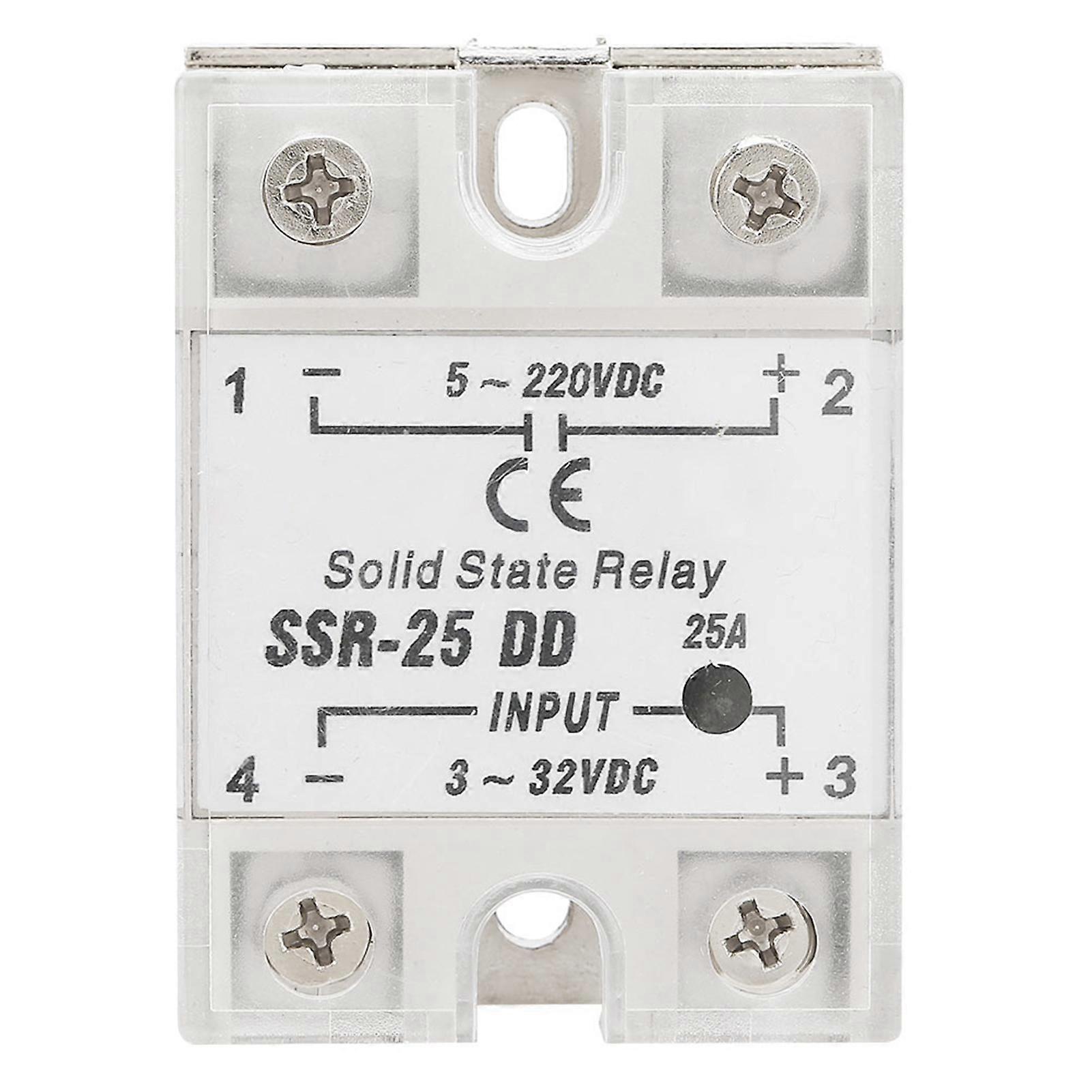 SSR-25 DD 25A 5-220VDC Solid State Relay For Industrial Automation Process
