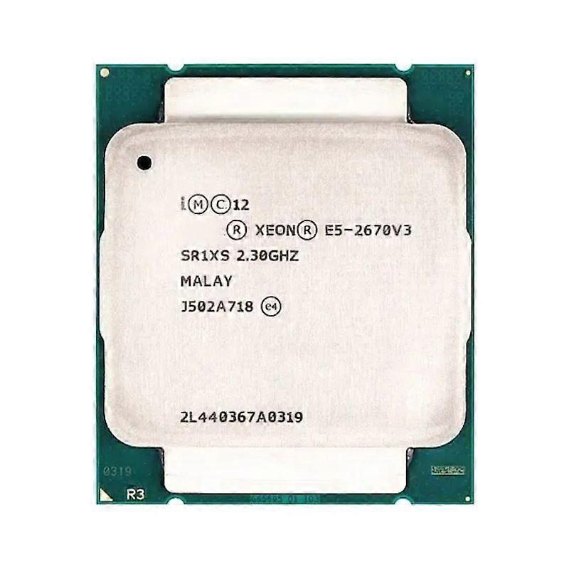 Xeon E5-2670V3 CPU - Socket LGA 2011-3 12 Cores 24 Threads 2.3GHz 30MB L3 Cache 120W.