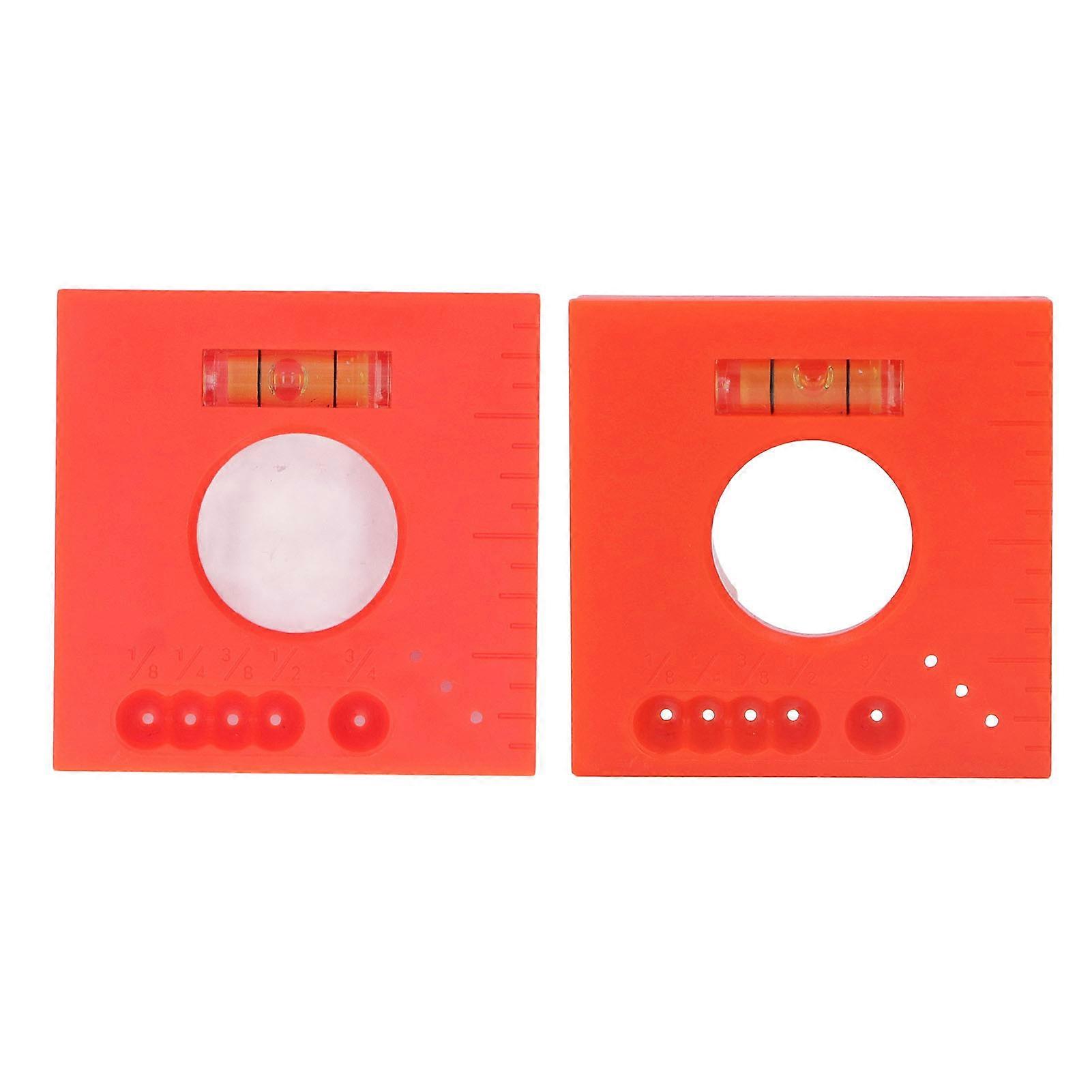 2Pcs Trim Marks Offset Ruler Multifunction Parallel Lines Level 45 Degree Cutting Marking Tool