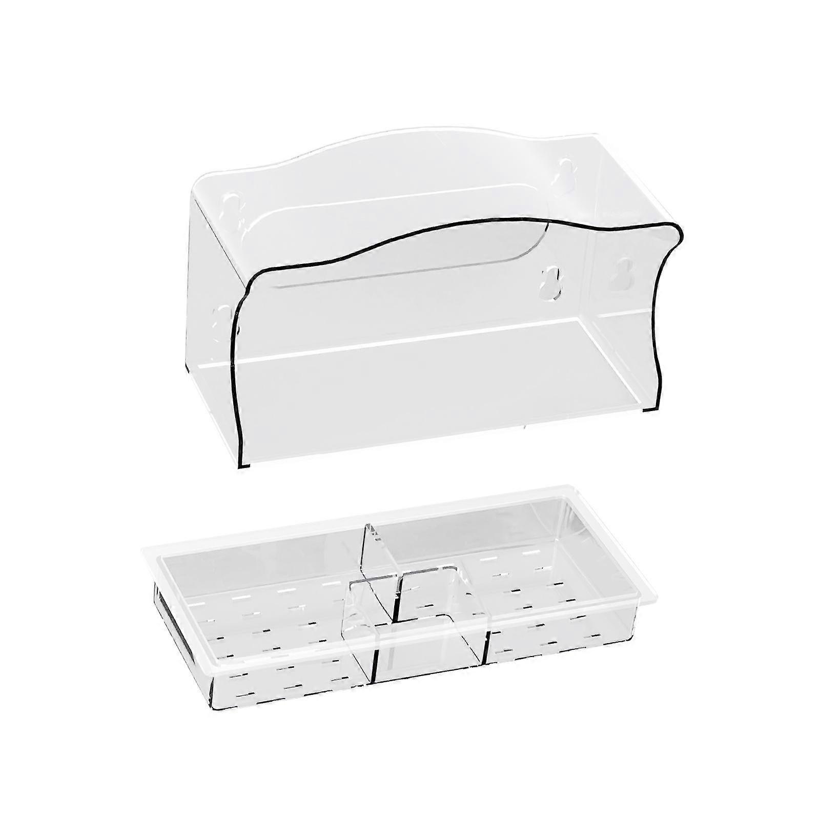 Window Birds Feeder Gifts with Detachable Tray Easy to Clean 3 Grid Yard Trees Style A