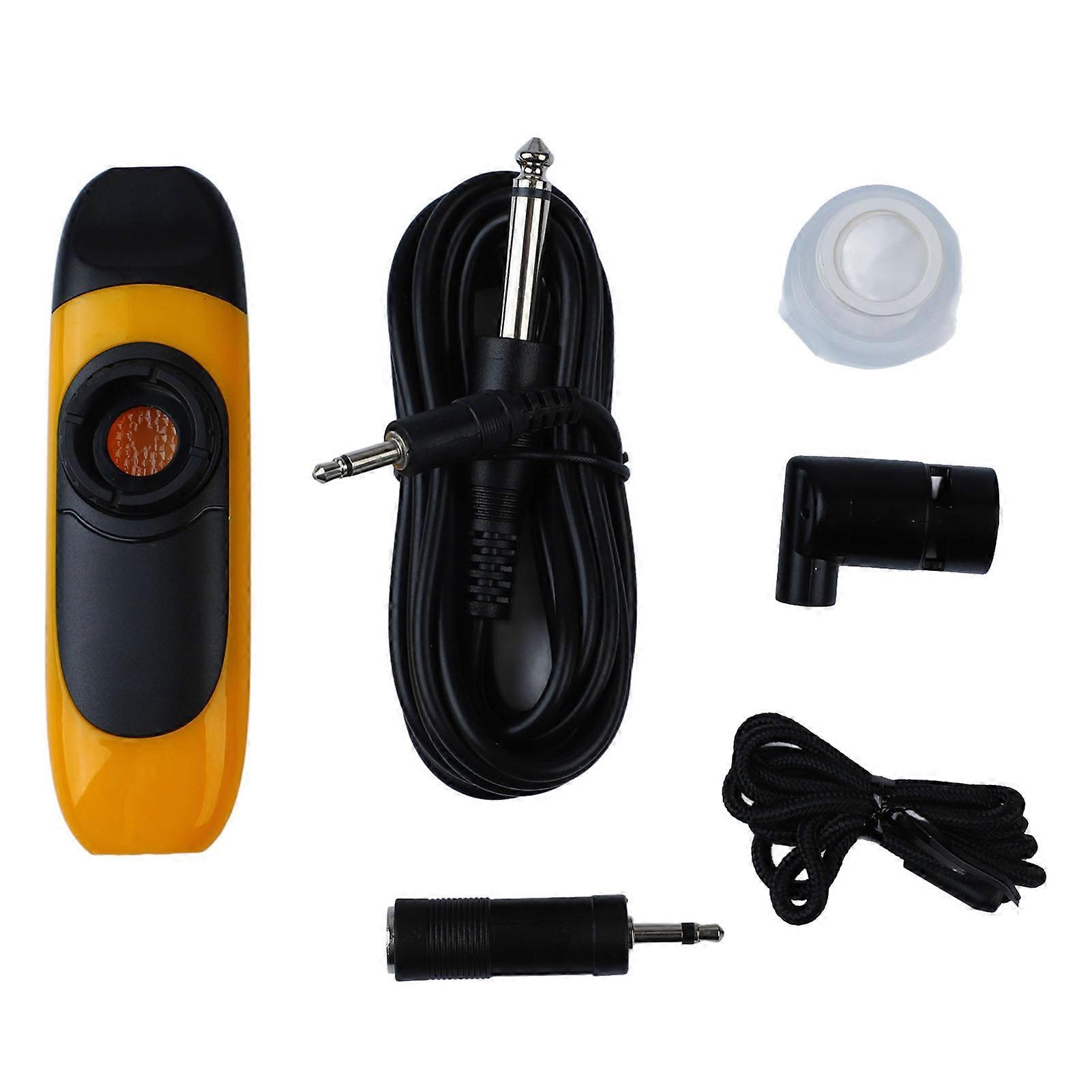 Electric Kazoo 11cm Professional Resin Small Portable Kazoo Set with Pickup for Performance Yellow