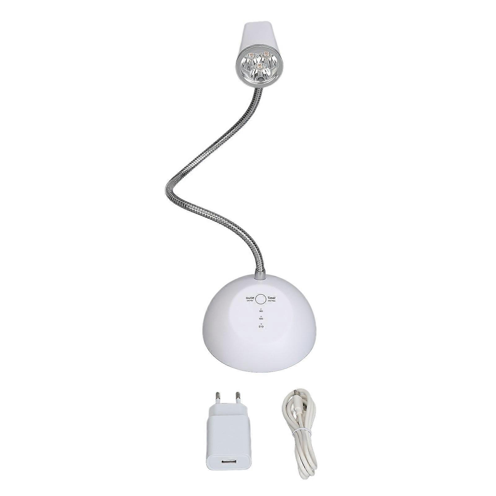 Intelligent Mini Nail Light Touch Sensor 18w Fast Drying Mini Nail Lamp With Usb Cable 100240v Eu Plug