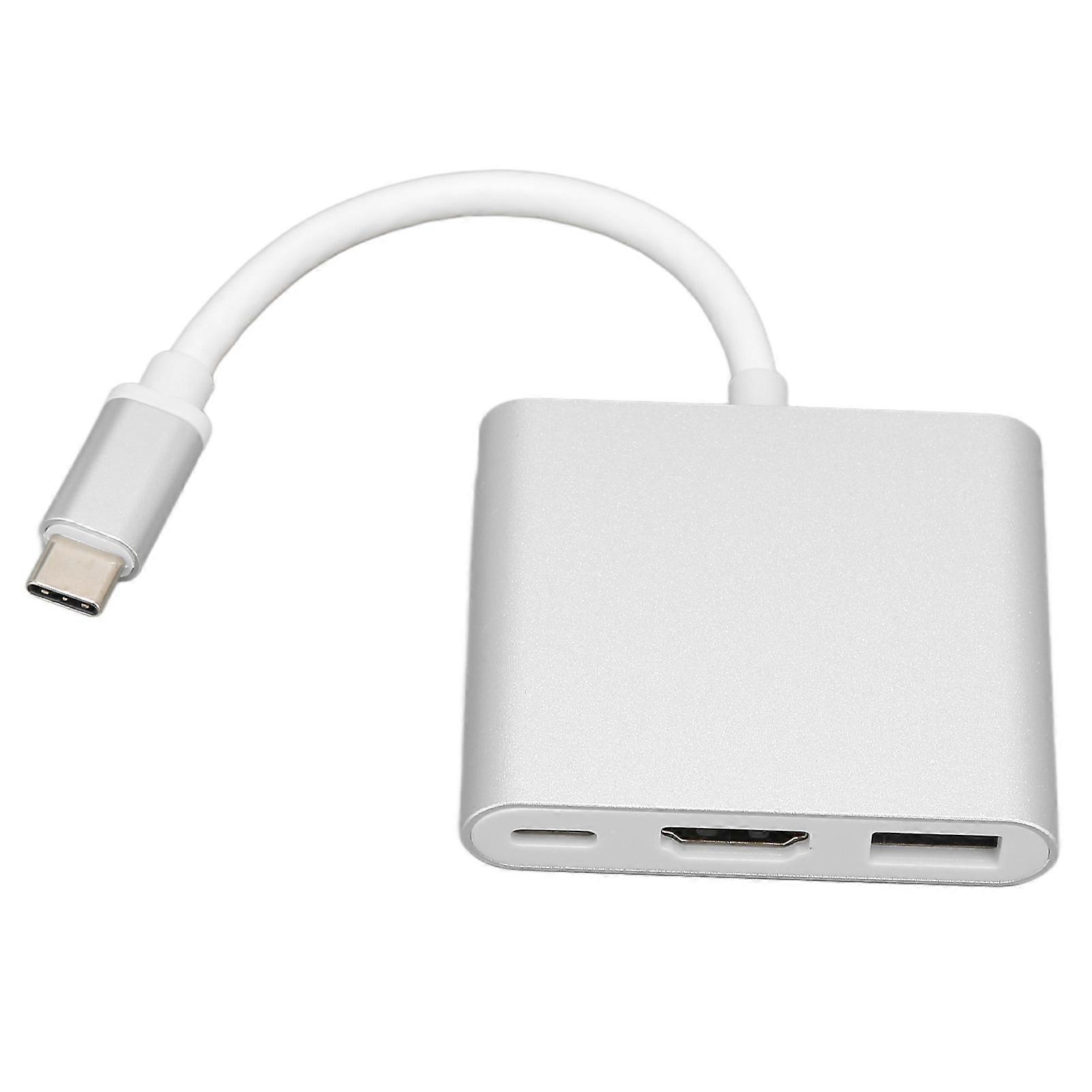 Type C to High Definition Multimedia Interface USB PD Adapter 3 in 1 High Speed HD Wide Compatibility Converter