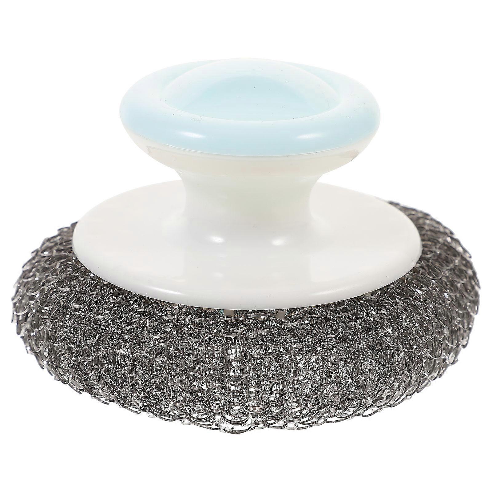 キッチンディッシュブラシポットパンスクラバースクラバースブラシボウルクリーニングブラシプラスチックハンドル付きランダムカラー