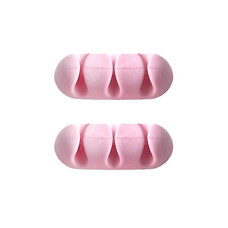 4pcs Desktop Cable Manager Self-adhesive Wire Fixing Data Line