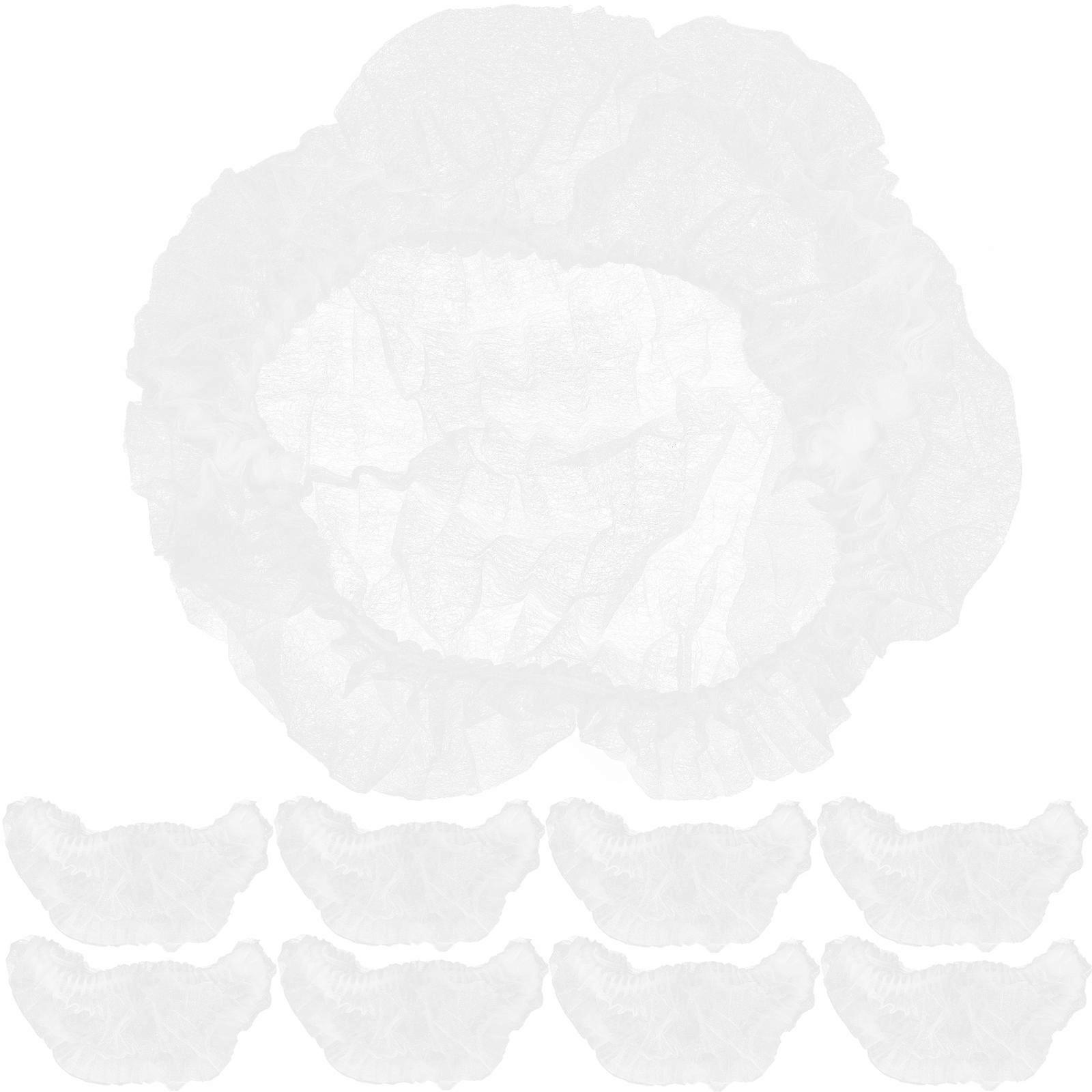 100pcs 18 polegadas descartáveis não-tecido tampas de tecido para banho de chuveiro cozinhar