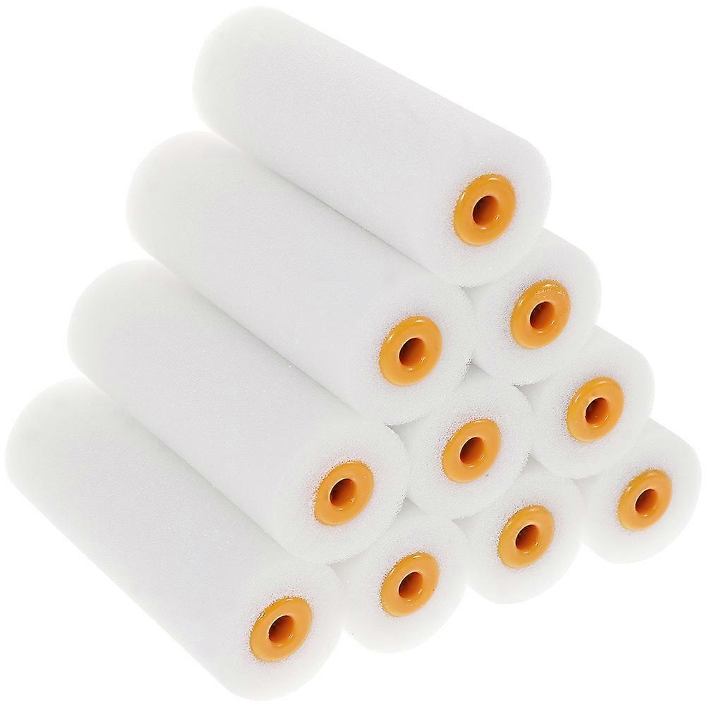 10 pcs Replacement Paint Roller Covers Low-Density Sponge Paint Roller Sleeves for Home
