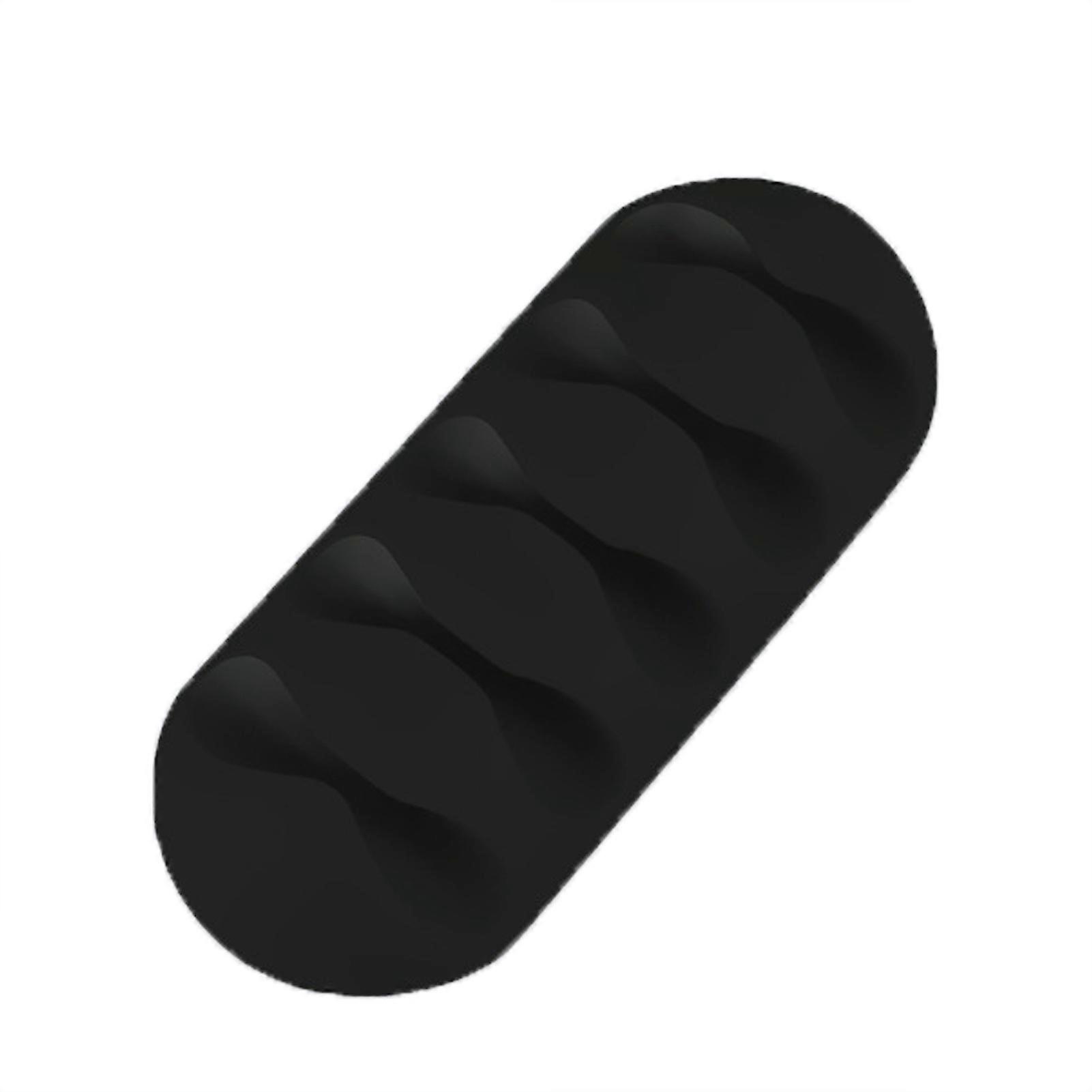 Cable Clip Black Multipurpose Cord Management with 5 Holes for Easy Installation and Strong Adhesion