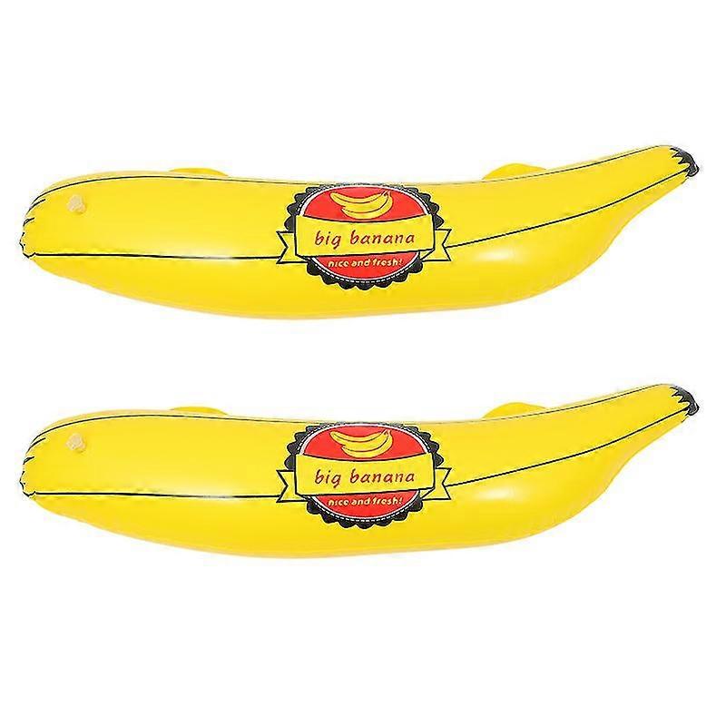 2pcs Pvc Inflatable Banana Toy Banana Inflatable Toy Party Inflatable Banana Toy