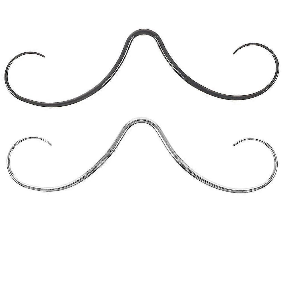 2 adet Bıyık Septum Yüzük Septum Bıyık Yüzük Piercing Takı Paslanmaz Çelik Takı