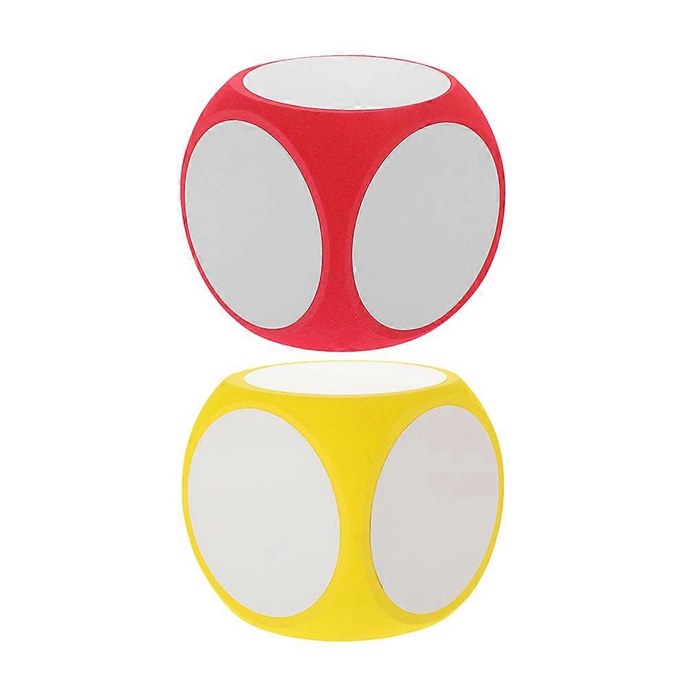 2pcs Large Blank Dice Dry Erase Block Draw Freely Blank Dice DIY Game Dice Prop