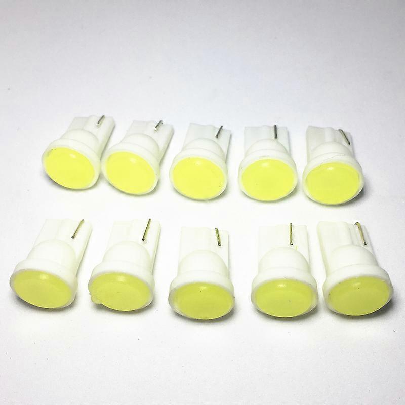 10pc T10 COB W5W 194 168 Wedge Door Instrument Side Bulb Lamp Car led Ceramic Interior LED Car White Source Car styling 12V