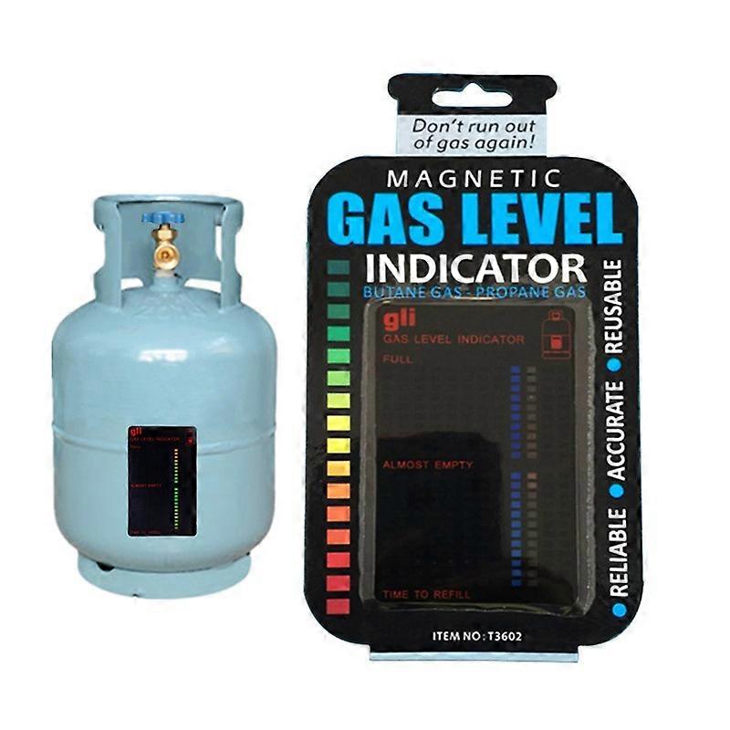 2PCS βουτάνιο βουτάνιο LPG καυσίμων δείκτη στάθμης μαγνητική ράβδος μέτρησης θερμοκρασίας μπουκαλιών τροχόσπιτων μετρητών προπανίου