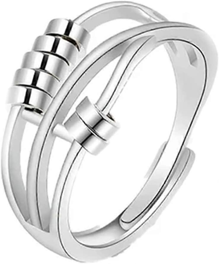 Anxiety relieving enamel fidget ring