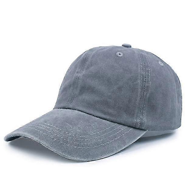 Peaked Cap Solid Color Denim Sun Hat