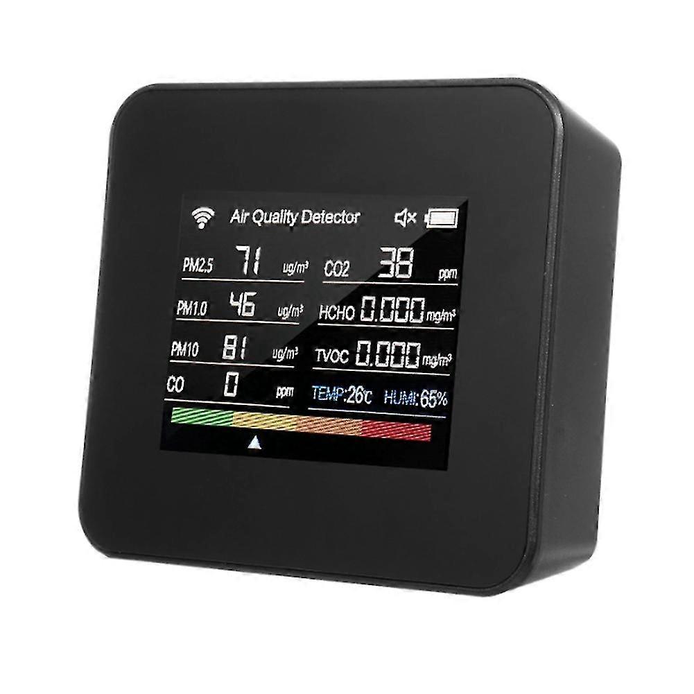 14 in 1 Air Quality Monitor Tuya WIFI CO/CO2 Detector Real Time Monitoring BIG Display Home Air Tes
