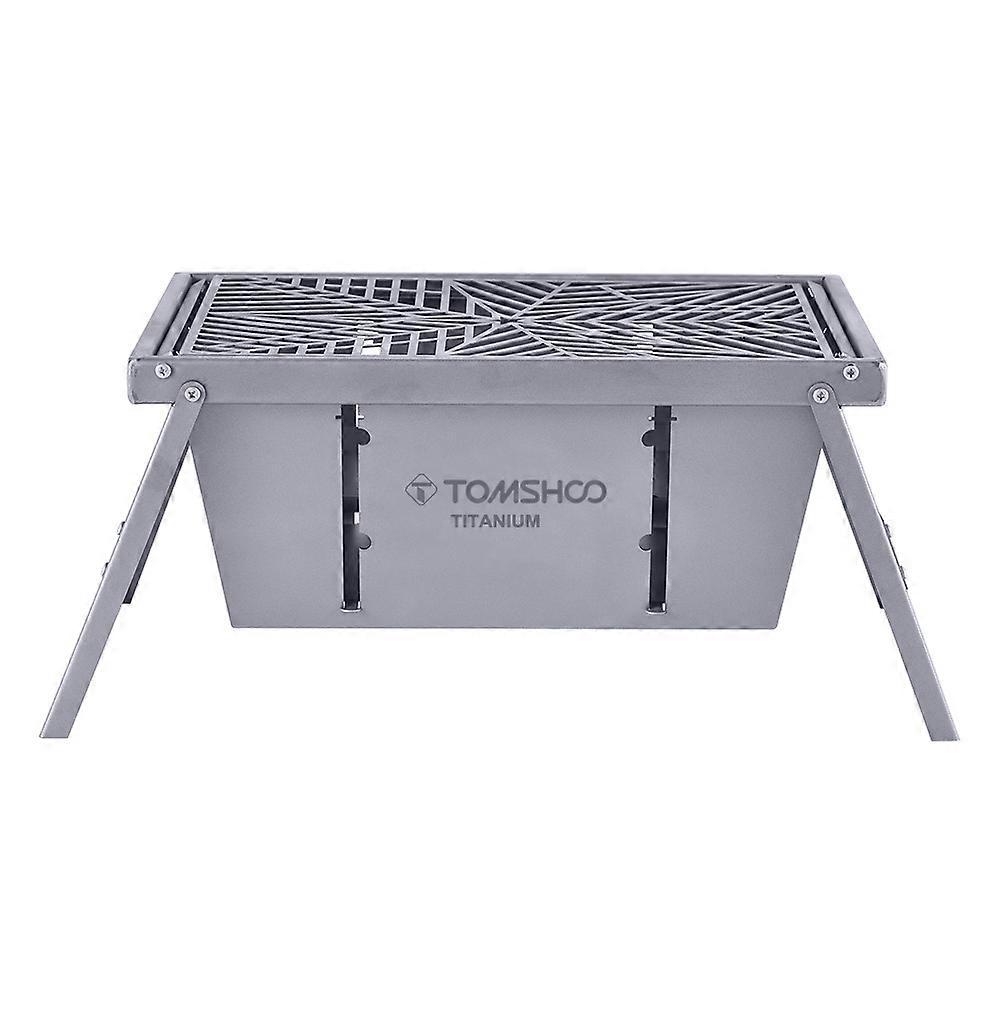 Mini Grill Folding Barbecue Wood Stove Portable Pure Titanium Thick Anti-rust And Windproof