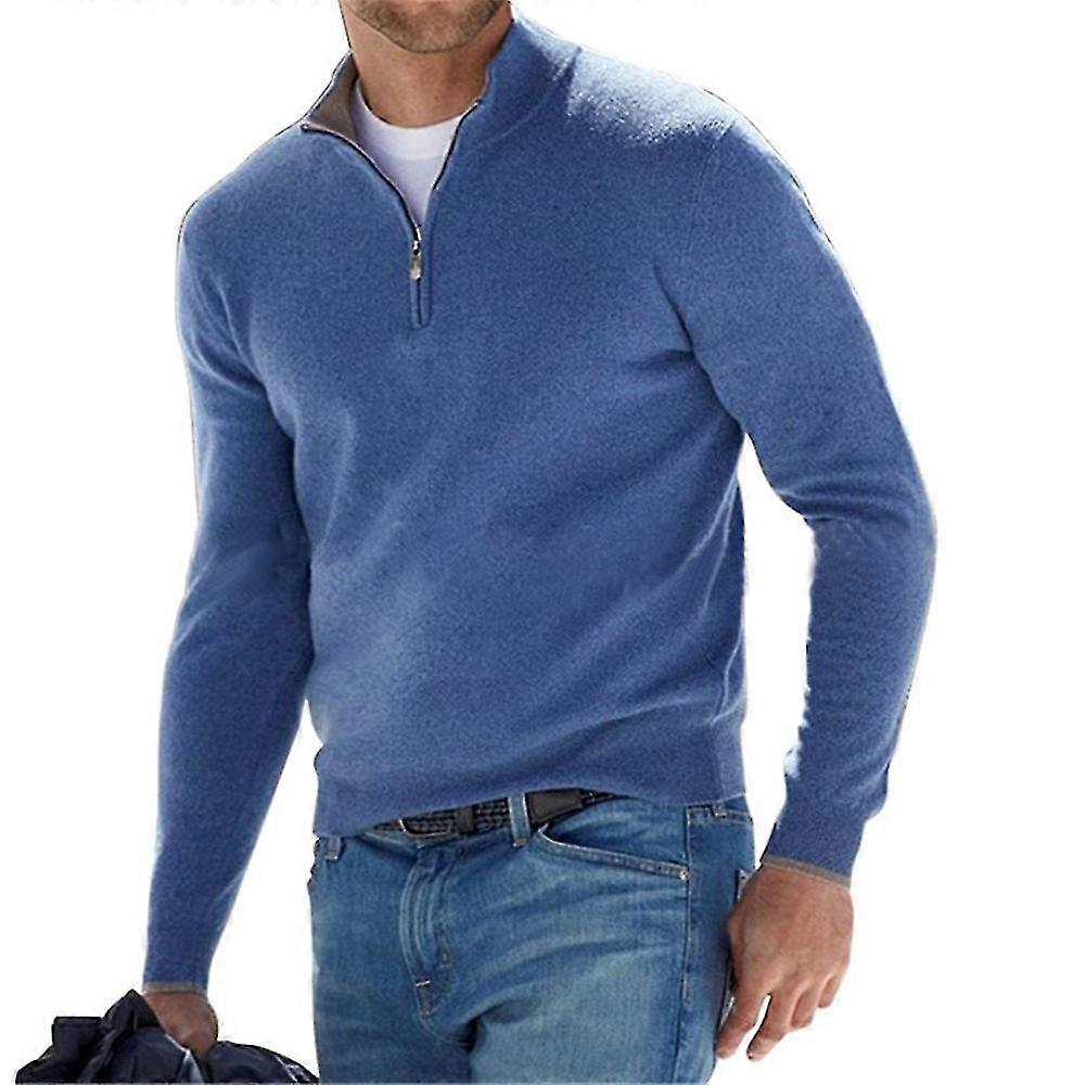 Half-Zip Stand Collar Shirt
