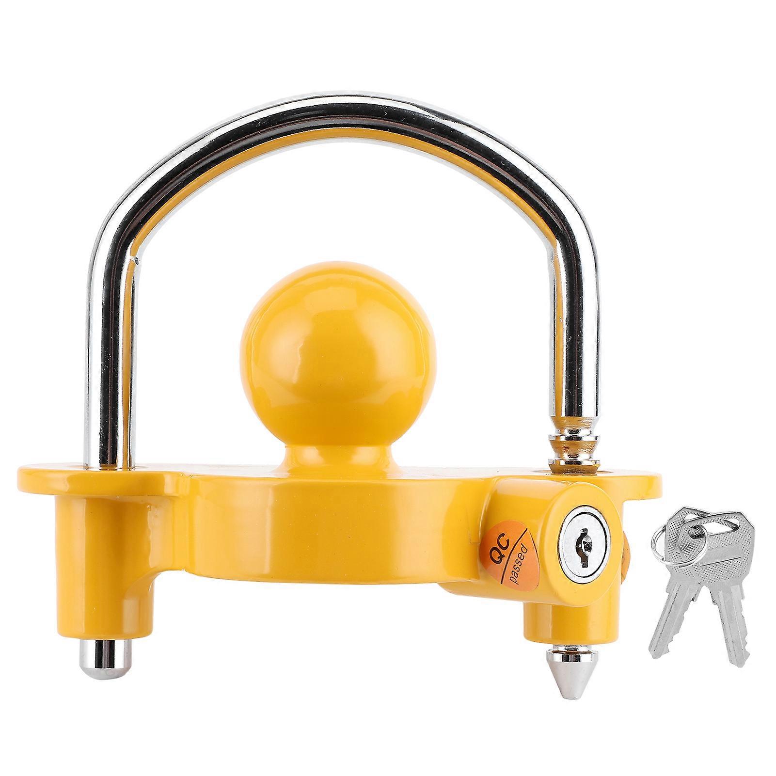 Universal Trailer Lock Hitch Coupler Anti Theft Locking Adjustable Height with 2 Keys