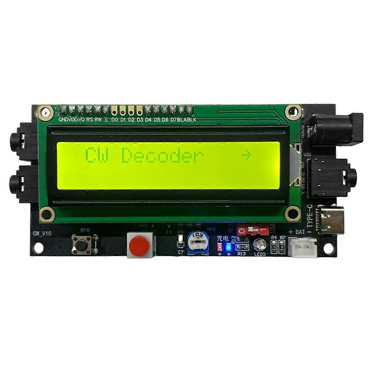 DC 5-12V 500mA Radio Morse Code Decoder Cw Decoder Morse Code Reader Morse Code Translator Ham Radi