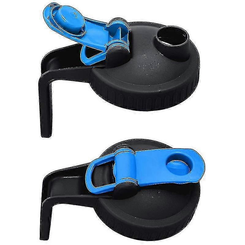 Mason Jar Lids Wide Mouth,with Handle With Leak-proof Seal Lids Black