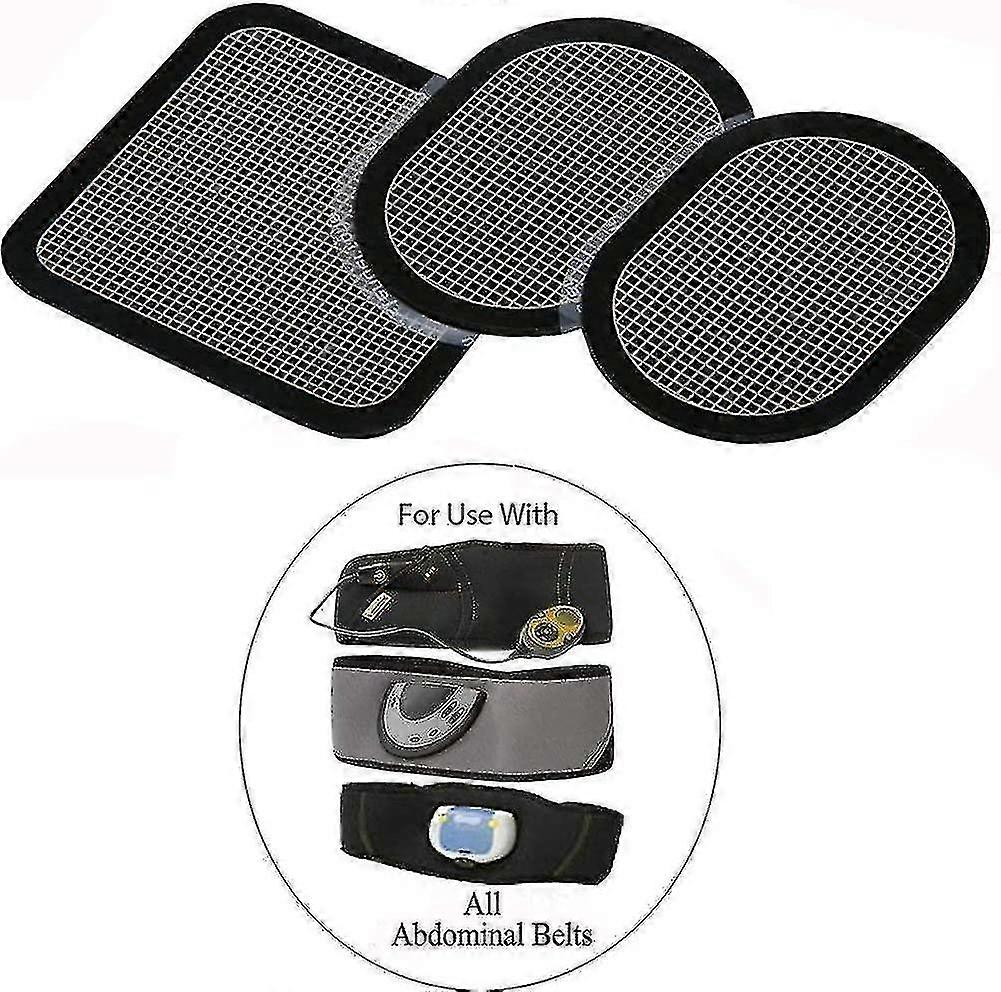 Replacement Gel Pads For All Abdominal Belts, 6 Sets (18 Gel Pads)
