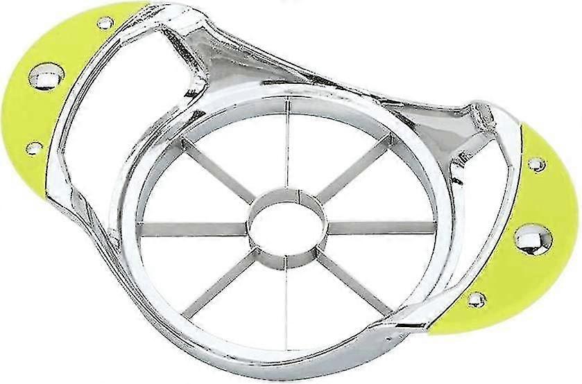 Apple Slicer Cutter, Eight Premium Apple Fruit Slicer Corer Divider Stainless Steel Easy Grip Sharp Blade For Kitchen Hotel (green)