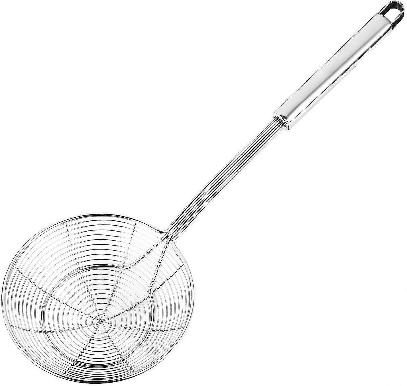 Solid Stainless Steel Spider Strainer Skimmer Ladle, Kitchen Utensils